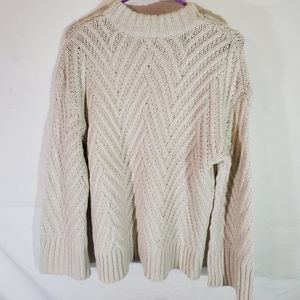 A New Day Cozy Knit Sweater Size S White